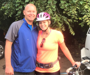 Erin Wright standing with her husband, SNU Alumnus, Eddie Wright